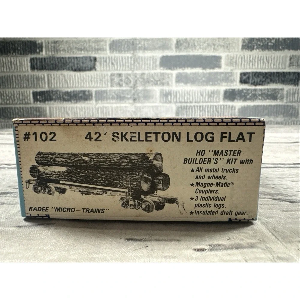 Micro Trains Line Kadee Quality Truss Log Car #103 Kit With Logs  NEW